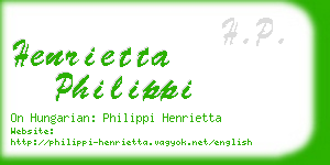 henrietta philippi business card